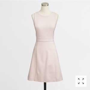 J. Crew Light Blush A-Line Ponte Dress